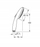 Dush dore Grohe Tempesta 27597003, 2 rryma uji, krom