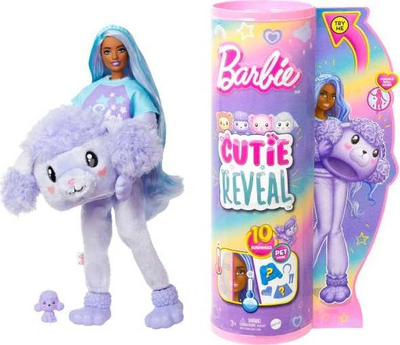 Kukull Barbie Cutie Reveal Poodle, 10 surpriza, me aksesore, lejla
