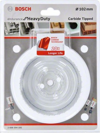 Кружна пила Bosch Endurance Heavy Duty Carbide, 102mm, за дупчалка