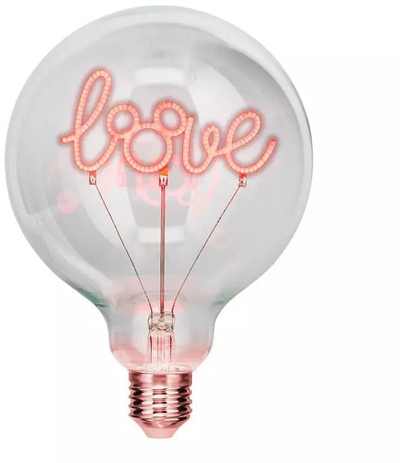 Llambë dekorative Disney Mickey LED Neon, filament “love”, dritë e kuqe