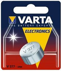 Батерија за часовник Varta SR66 V377, 1.55V, 27mAh, сребрена