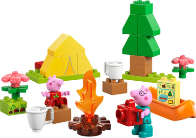 Lodër set kampingu Peppa Pig Camping Trip, figurina, multingjyrësh