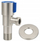 Valvul këndore Invena, çelik inox, 1/2"x1/2", ngjyrë argjendi