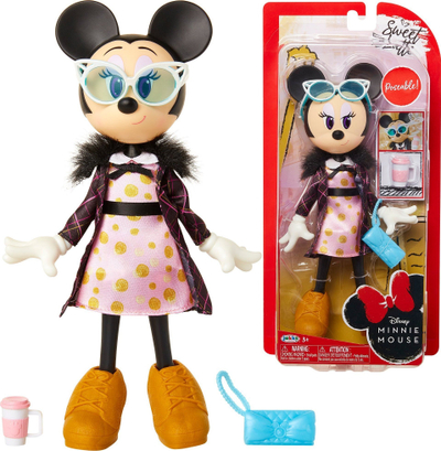 Kukull Disney Jakks Pacific Minnie Mouse Sweet Latte me aksesorë, rozë