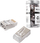 Fishe rrjeti RJ45 Spacetronik NC-RJ455FT-0, Cat 5e FTP, set 100 copë, transparente