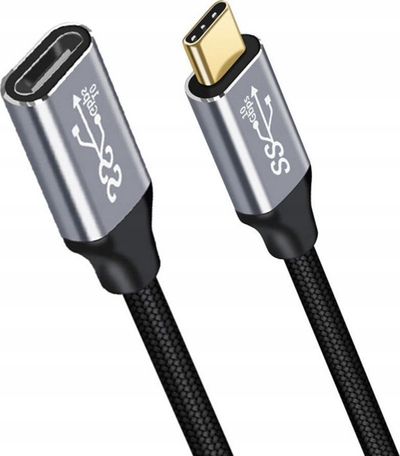 Kabllo USB C Microconnect USB3.2CC2EX, USB4 Gen 2x2, 2m, e zezë