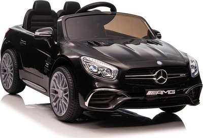Makina elektrike për fëmijë Lean Cars Mercedes SL65 S, 12V, me telekomandë, e zezë me shkëlqim