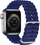 Rrip ore Dux Ducis OceanWave për Apple Watch 41 40 38mm, silikon, blu e errët