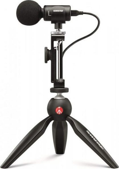 Kit video me mikrofon Shure MOTIV MV88+, kondensator, për iOS dhe USB
