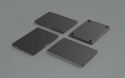 Mbulesë Incase HardShell për MacBook Air 13.6\" M2, polikarbonat, mat, e zezë