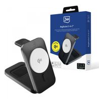 Karikues wireless 3mk MagRocket 3 in 1, Qi2, 15W, i zi