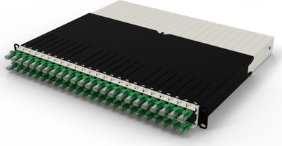 Менаџер за кабли PATCHBOX .one, 8RU, UTP Cat.6a, зелен