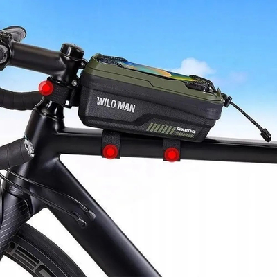 Çantë biçiklete Wildman GX200, 1L, ekran prekës për telefon 4"-7", jeshile e zezë