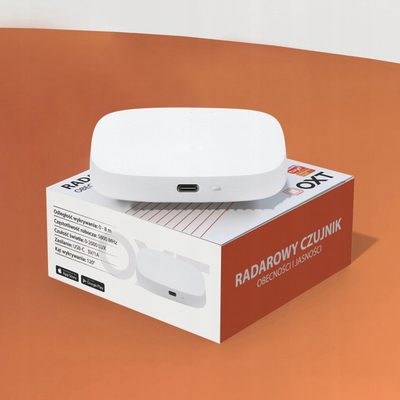 Senzor drite Oxt Presence Brightness Radar, WiFi Tuya, USB, i bardhë
