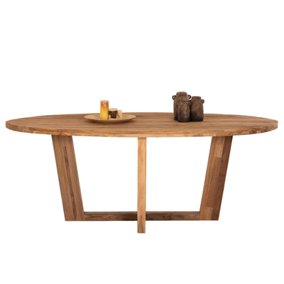 Tavolinë ngrënieje oval 209x109x80Hcm (HM9558)