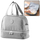 Термичка чанта LEAN Breakfast Bag, 27cm, прилагодлив ремен, сребрена