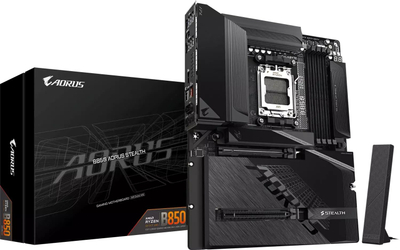 Pllakë amë Gigabyte B850E AORUS Stealth, socket AM5, DDR5, e zezë