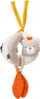Lodër varëse për bebe Baby Fehn fehnNATUR Grasping Ball, top kapës, gri portokalli