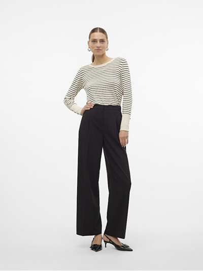 Bluzë për femra Vero Moda Dory Sweater, e zezë/ e bardhë