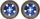 Rrotulla kohe të rregullueshme Blox Racing, për Nissan 200SX RB20 RB25 RB26, set 2 copë, blu