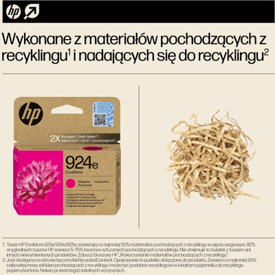 Kasetë boje HP 924e EvoMore, magenta, origjinale