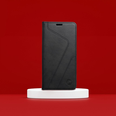 Këllf libër Forcell për Samsung Galaxy S24 Ultra S928, me xhepa kartash, bëhet stand, i zi