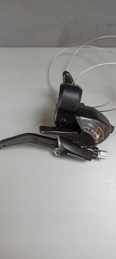 Leva freni me ndërrues Shimano ST-EF41, 6 marshesh, Tourney TY, e zezë