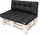 Set jastëkësh HOBBYGARDEN LEO për divan me paleta, dyanshëm, jeshil