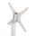 Bazë alumini Palosëse 69x69x73-92cm Me Kryq 48x48cm (HM459.02), bardhë