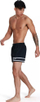 Shorc noti për burra Speedo Retro, 13", najlon i riciklum, zi me të bardha