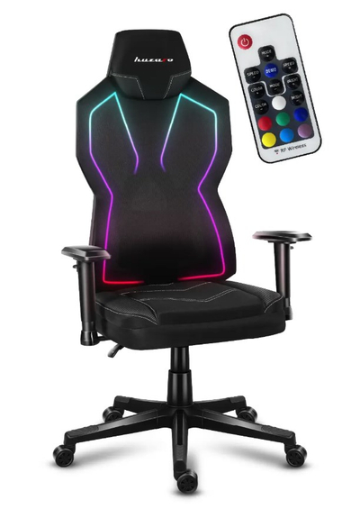 Karrige gaming Huzaro Combat 6.2, RGB, e zezë