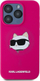 Маска за телефон Karl Lagerfeld Choupette Head, силикон, за iPhone 15 Pro Max, розова