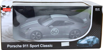 Makinë me pult Rastar Porsche 911 Sport Classic, shkallë 1:16, 2.4GHz, gri