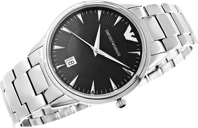 Orë dore për meshkuj Armani AR2440, e argjendtë
