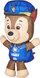 Lodër pellushi Paw Patrol Swim Stuffies Chase, për në ujë, shumëngjyrëshe