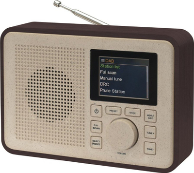 Radio portabël Inter Sales DAB-60DW Greenline, DAB+ FM, 10W, dru i errët