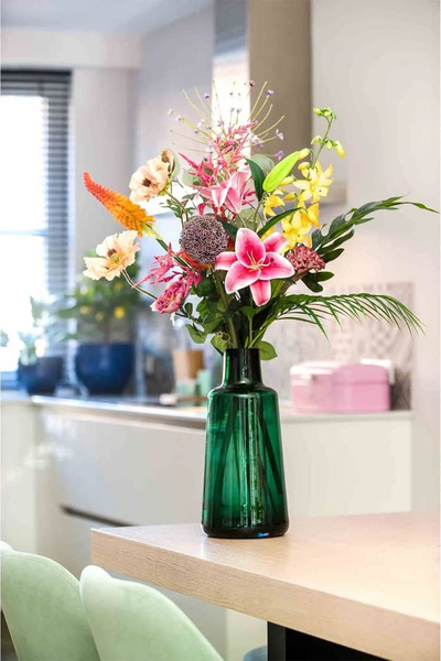 Buqetë lulesh artificiale Emerald Bouquet XL, 100 cm, me ngjyra nga të gjitha, pa vazo