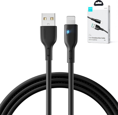 Kabllo USB Joyroom JYR728, USB A në Lightning, 2 m, e zezë