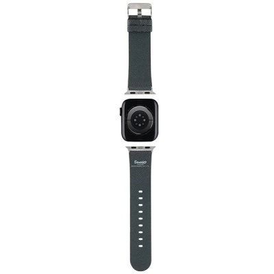 Rrip ore Hello Kitty Kitty Head për Apple Watch, 38 40 41mm, lëkurë eko, i zi