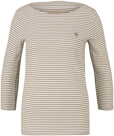 Bluzë Tom Tailor Regular Fit, bezhë, S