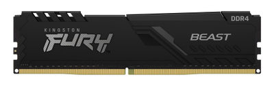 Memorie RAM Kingston FURY Beast, 16GB DDR4 2666MHz, CL16, e zezë