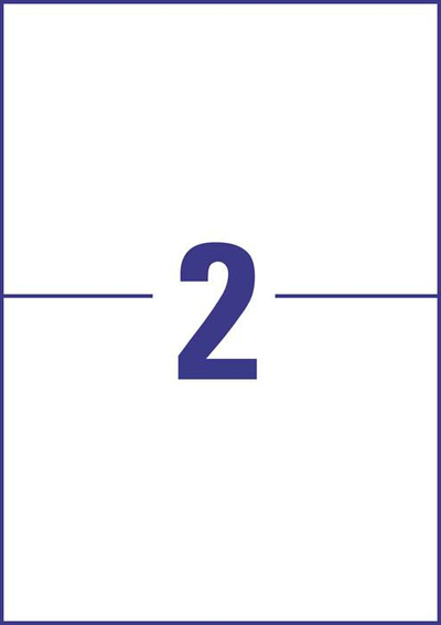 Etiketa për jashtë Avery Zweckform 7916, 210x148mm, 10 fletë, të bardha