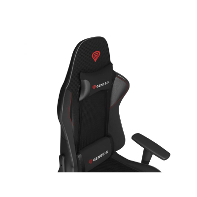 Karrige lojrash Genesis Nitro 440 G2 Mesh, jastëkë ergonomikë, lartësi e rregullueshme, e zezë