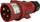 Prizë portative Famatel SpeedPRO 13300, 16A 4P 400V, IP44, e kuqe