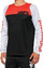 Bluza çiklizmi 100% R-CORE, me mëngë të gjata, poliestër, black racer red, M
