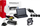 Set sensorësh parkimi me kamerë HD, 4 sensorë, ekran 4.3", i zi