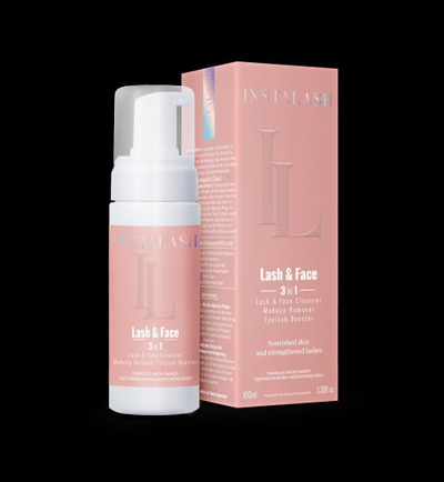 Shkumë pastruese fytyre INSTALASH Lash and Face, për fytyrë dhe sy, 100ml