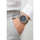 Ora burrash Paul Lorens PL20013B-6C1, çelik inox, sfon blu