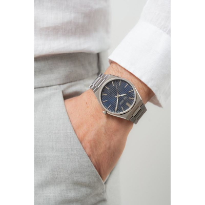 Ora burrash Paul Lorens PL20013B-6C1, çelik inox, sfon blu