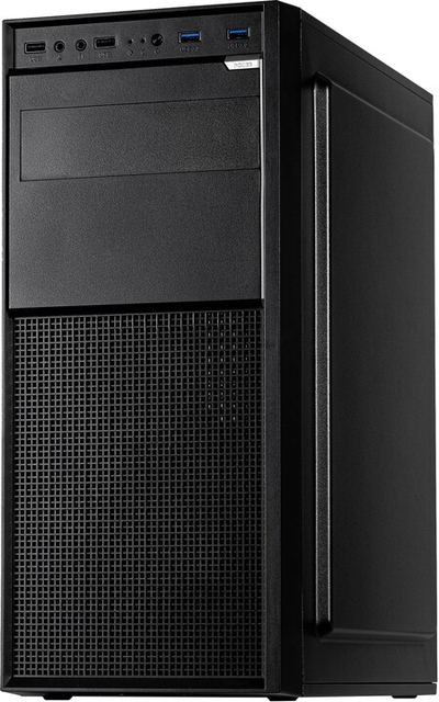 Kasë INTER-TECH A-301 Quad Midi Tower, e zezë